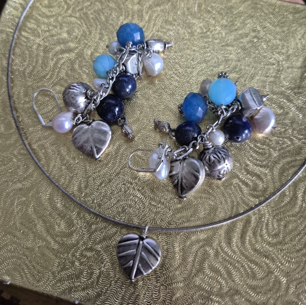 Italian Solid Sterling Silver Cluster Earrings W/… - image 6